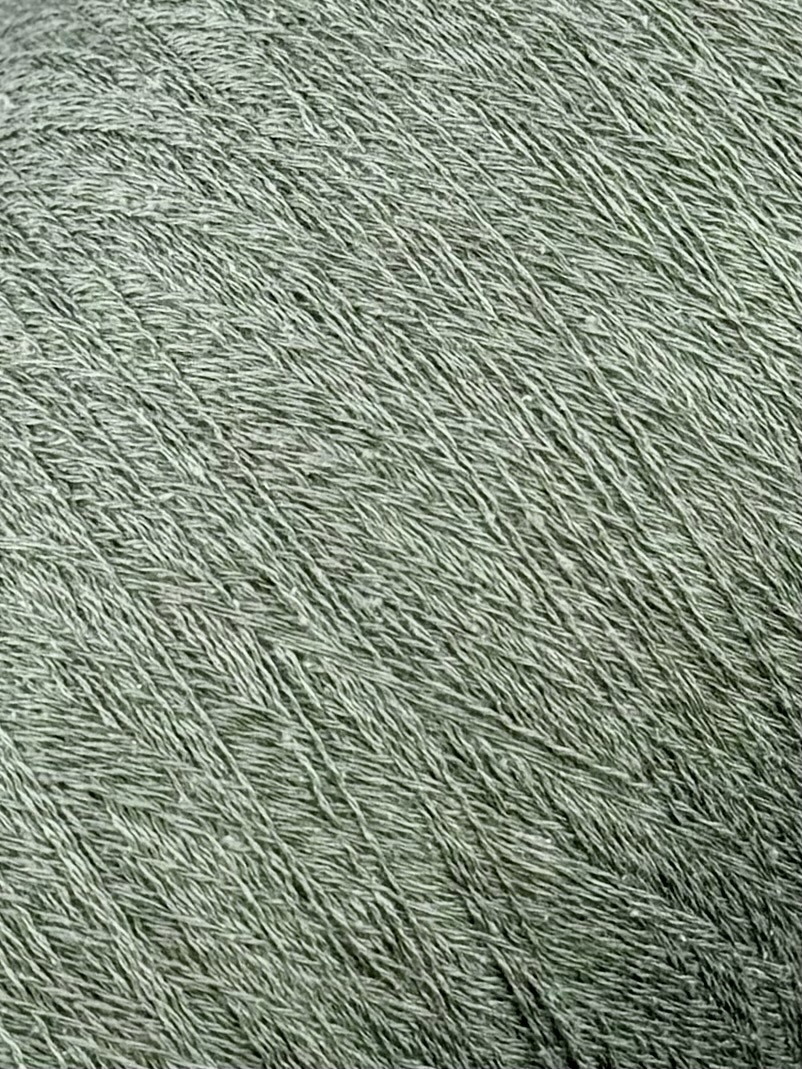 Toscano S.r.L. Art. Spezz 852 Nm 2/34 – Garn aus Seide, Baumwolle und Viskose col. 944 Pudriges Salbeigrün